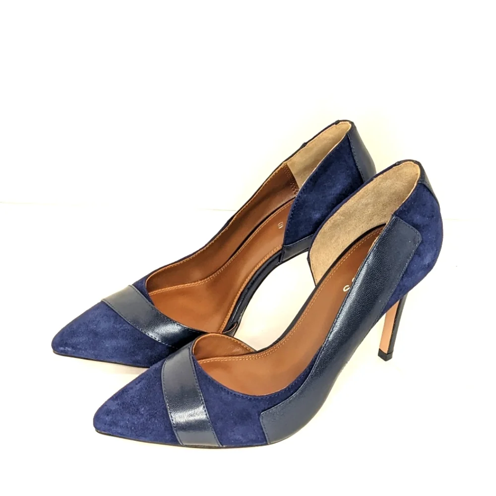 NWOT Reiss suede and leather heels - Picture 15 of 16